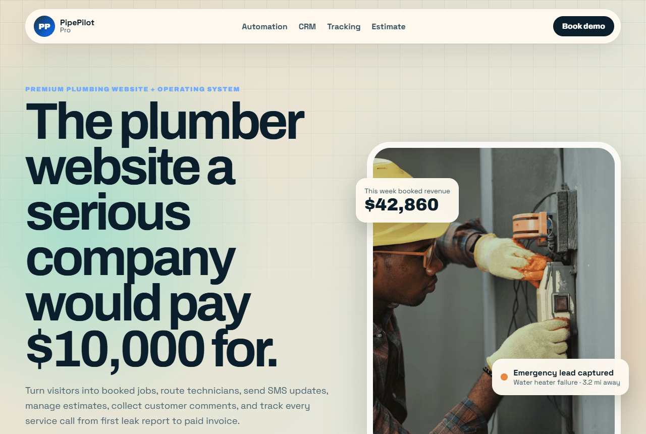 PipePilot Pro website preview